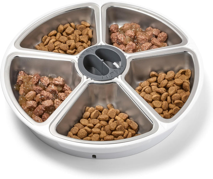 Cat Mate Edelstahl-Einsätze für 5 Mahlzeiten automatische Futterstation 5 Bowl Feeder Stainless Stee