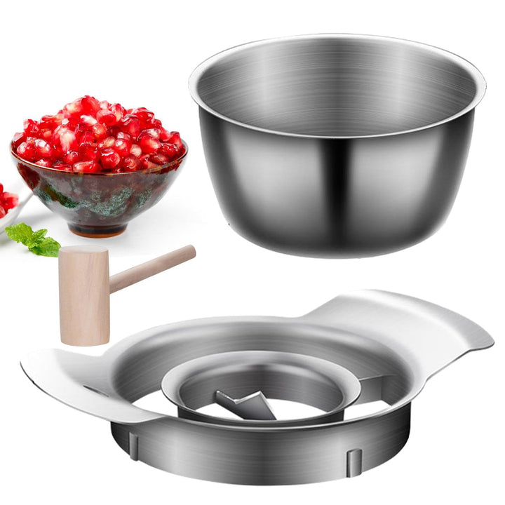 Granatapfel Schäler, Granatapfelschälwerkzeug Set Granatapfel Entkerner Aus Edelstahl Mit Schale Gra