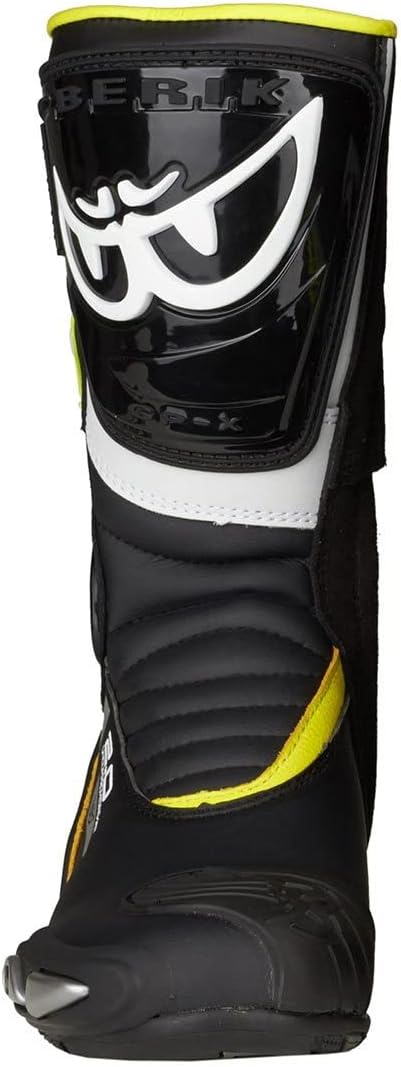 Berik Shaft 2.0 Motorradstiefel, schwarz/gelb, 46 46 EU Schwarz Gelb, 46 EU Schwarz Gelb