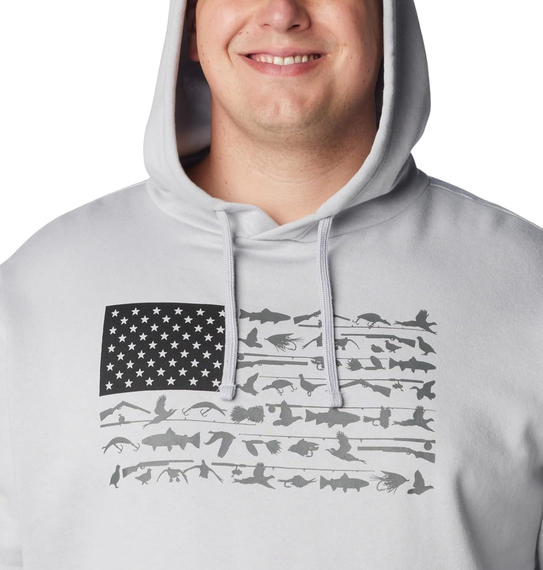 Columbia Herren PHG Game Flag Ii Hoodie Sweatshirt (1er Pack) L Cool Grey, Black Cast N Blast, L Coo