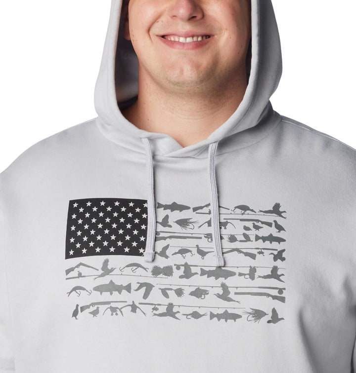 Columbia Herren PHG Game Flag Ii Hoodie Sweatshirt (1er Pack) L Cool Grey, Black Cast N Blast, L Coo