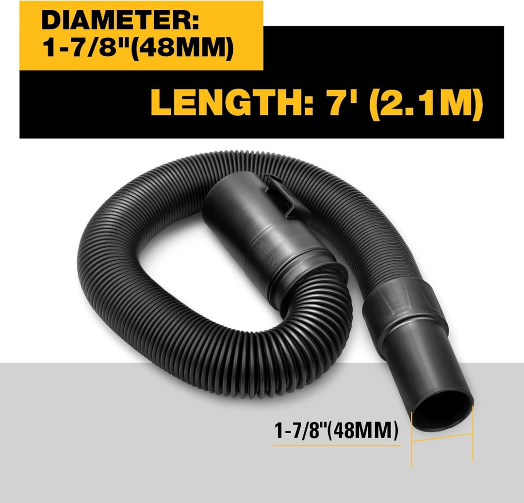 DEWALT DXVA19-2600 Extended Super Flex Schlauch, Schwarz, Schwarz 1-7/8 Inch x 7 Ft