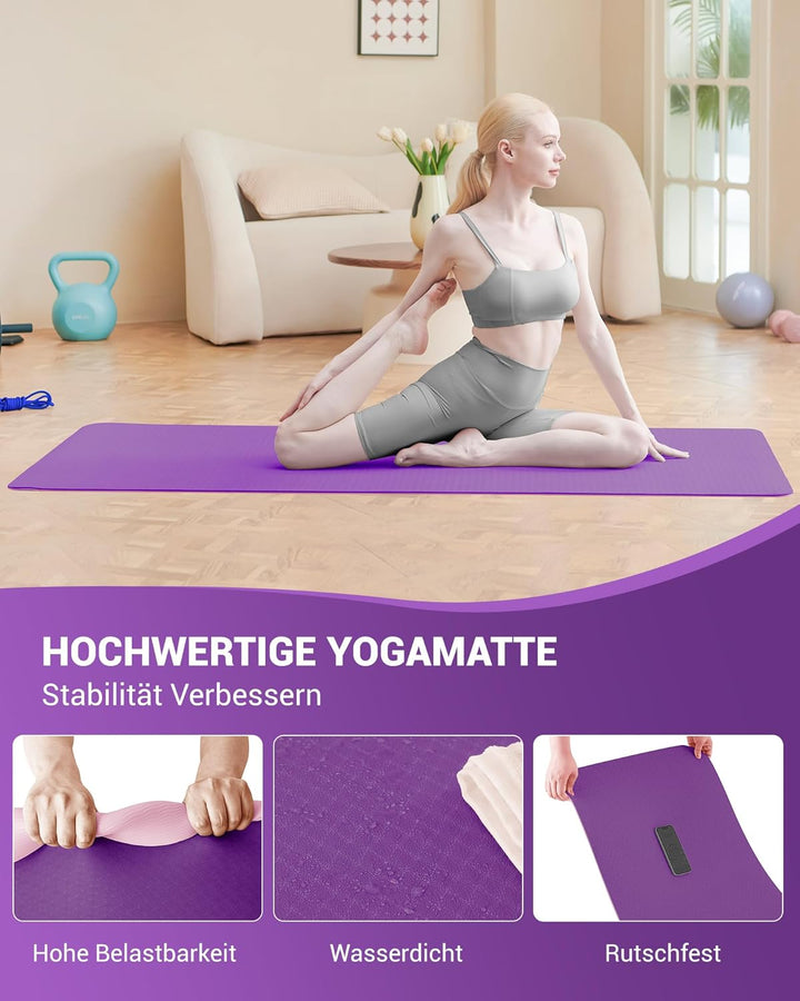 Good Nite Yogamatten Für Frauen Rutschfeste Strukturierte Oberflächen Gymnastikmatte Yoga Matte Dick