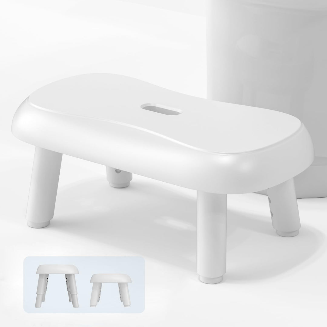 Verstellbarer Toilettenhocker Erwachsene, Badhocker, 4 Höhen Von 17-23 cm Klohocker Für Schwangere/‌
