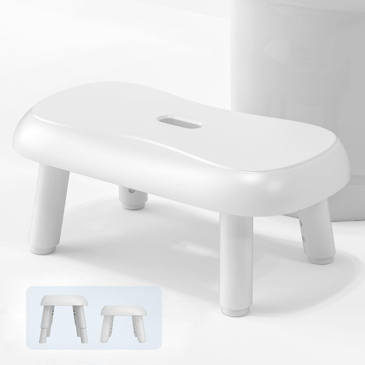 Verstellbarer Toilettenhocker Erwachsene, Badhocker, 4 Höhen Von 17-23 cm Klohocker Für Schwangere/‌