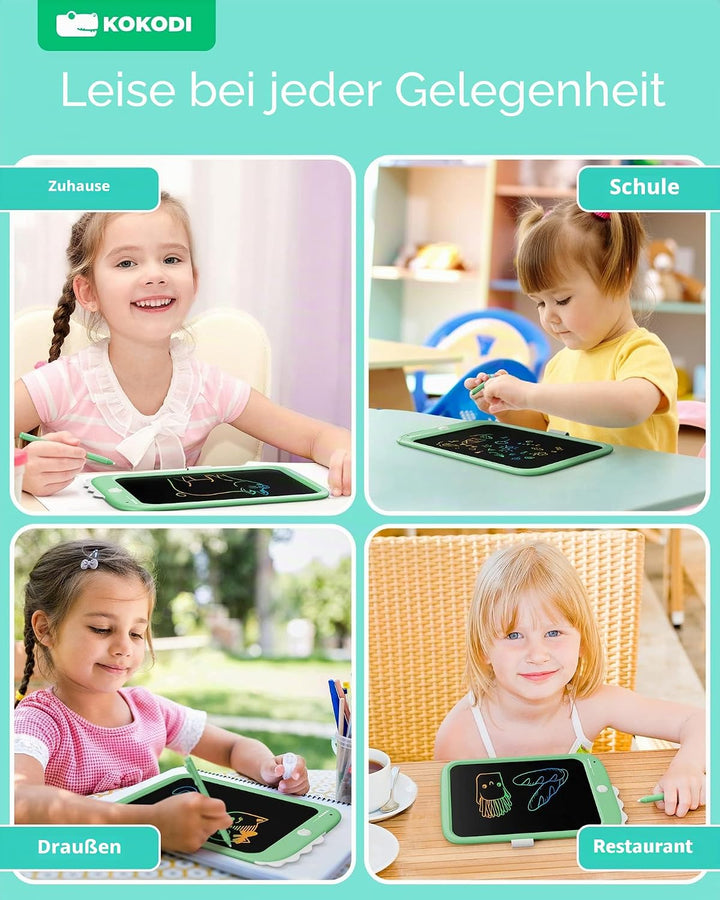 kokodi Einhorn Spielzeug für 3 4 5 6 7 Jahre Mädchen alte Jungen Kinder, 10 Zoll Schreibtafel Zauber