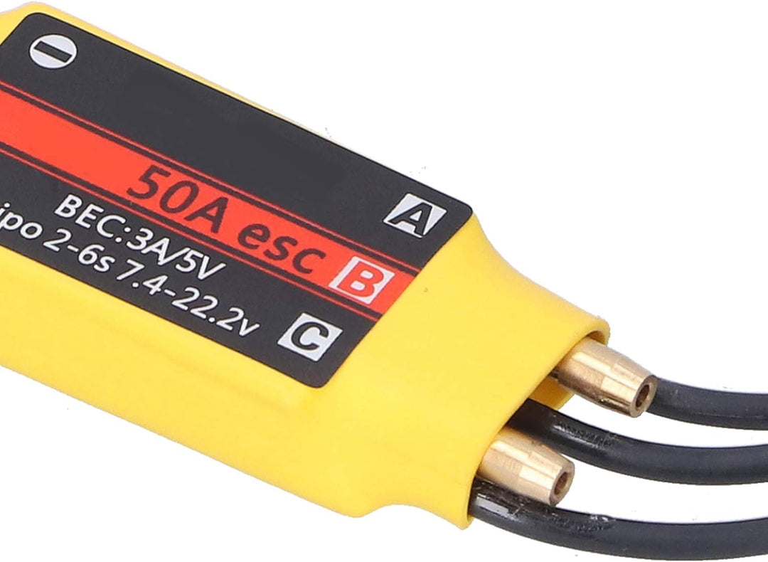 RiToEasysports RC-Boot-Regler, 50A 2-Wege-Brushless-Geschwindigkeitsregler für RC-Boot-Modelle mit 5