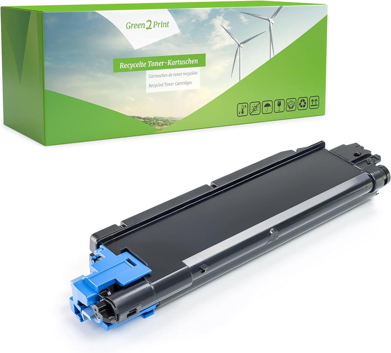 Green2Print Toner Cyan 12000 Seiten ersetzt Kyocera TK-5160C, 1T02NTCNL0 passend für Kyocera ECOSYS