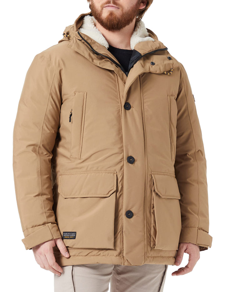camel active Herren 420954/8e75 Jacket 29 Wood, 29 Wood