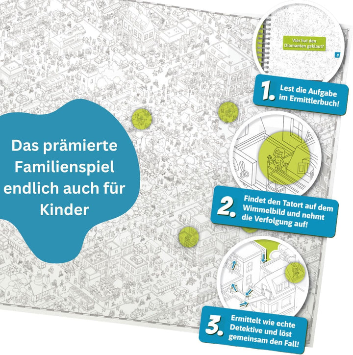Edition Spielwiese, MicroMacro Kids: Der verrückte Stadtpark, Familienspiel für Junge Detektive, Spa