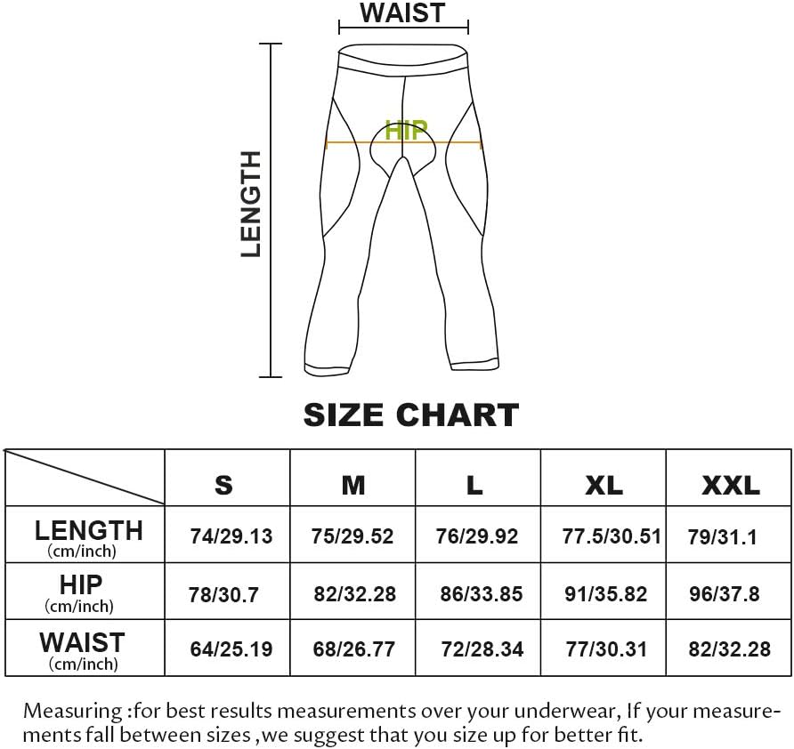 MEETWEE Herren 3/4 Radhose Fahrradhose, Kompression Radlerhose Leggings Radsport Hose für Männer Ela