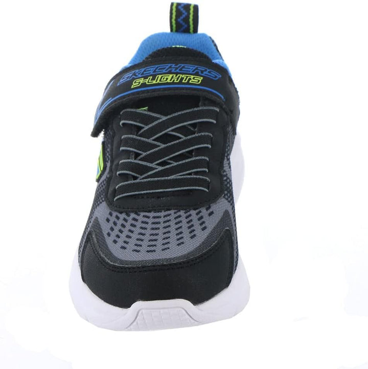 Skechers Jungen 401660l Bkyb Sneaker 31 EU Black Charcoal Textile Yellow Blue Trim, 31 EU Black Char