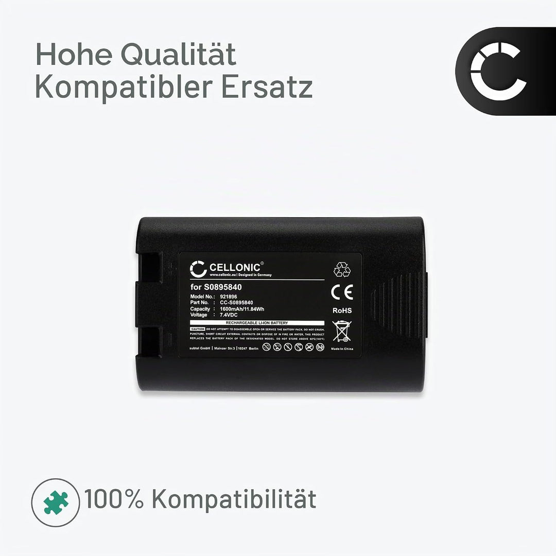 CELLONIC® Ersatz Akku S0895840,W002856 kompatibel mit DYMO LabelManager 360D, 420P, Rhino 4200, 5200