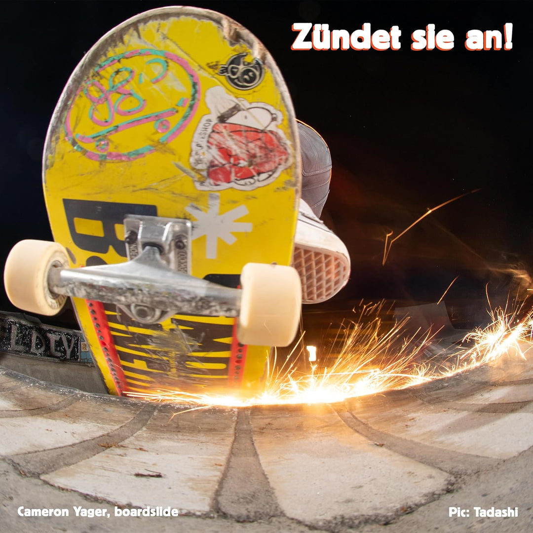 The Original Tail Devil Spark It Up! ® Funkenplatte für Skateboard für Kinder ab 8 Jahre & Erwachsen