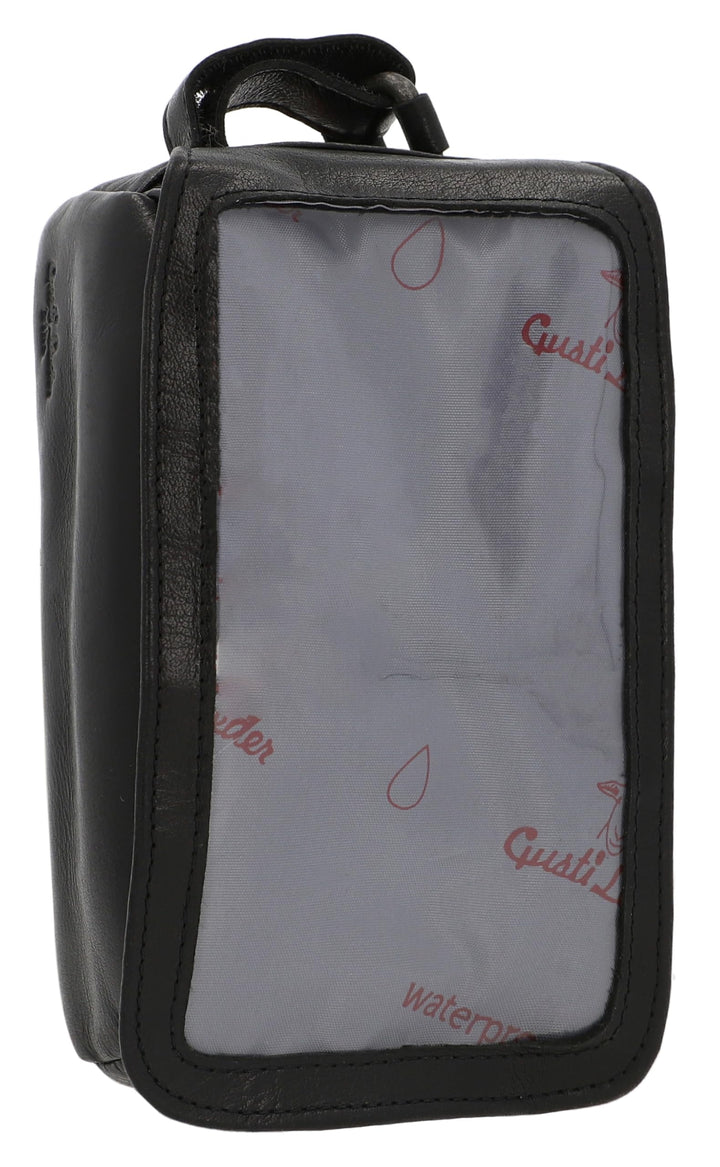 Gusti Rahmentasche Leder - Charly G. Lenkertasche Handyhalterung Navi-Tasche Fahrradtasche Ledertasc