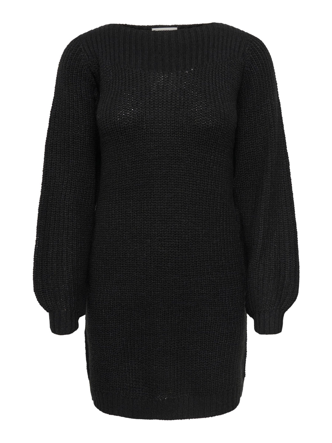 JdY Damen Jdywhitney Megan L/S Boat Dress KNT Noos Kleid M Schwarz, M Schwarz