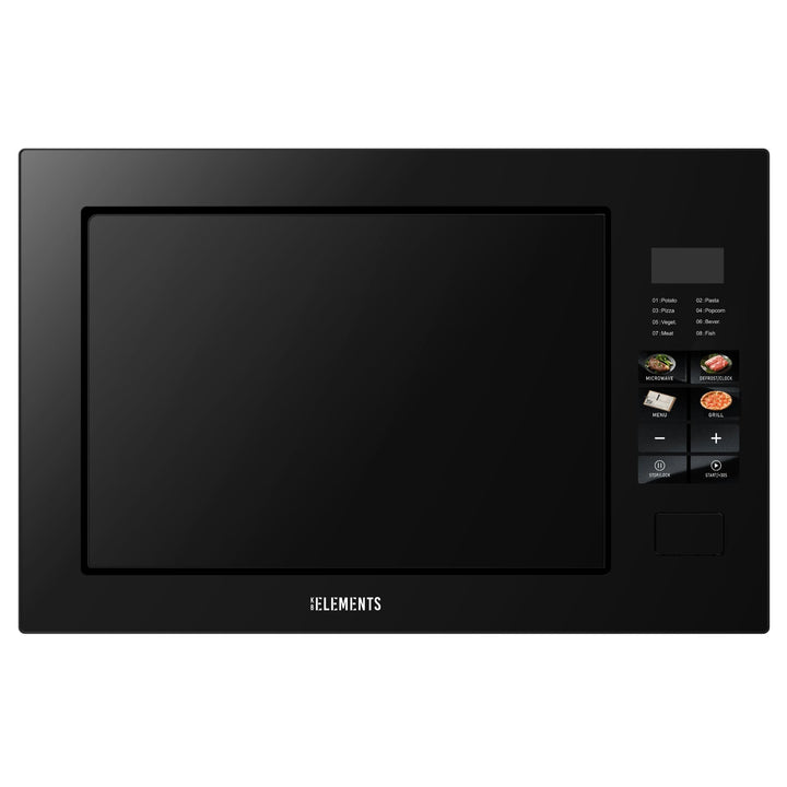 Einbaumikrowelle 60 cm | Einbau Mikrowelle 25 Liter | Full Touch | 1200W Grill | Glasrahmen | Edelst