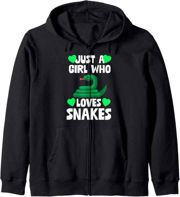 Just A Girl Who Loves Snakes - Snake Lover Gift Kapuzenjacke