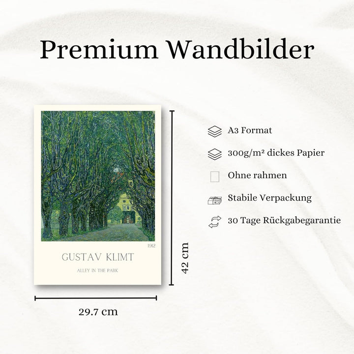 ZoeyAustin® 3 Doppelseitiges Kunstdruck Poster Set, Ohne Rahmen, DIN A3 (30cm x 42cm), Stilvolles Wa