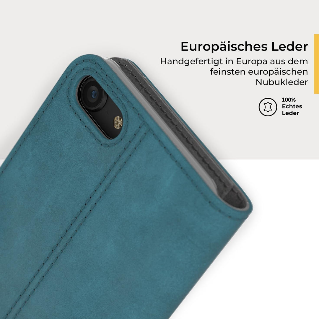 Snakehive iPhone SE 2022/2020 und iPhone 7/8 Hülle Leder | Stylische Handyhülle mit Kartenhalter & S