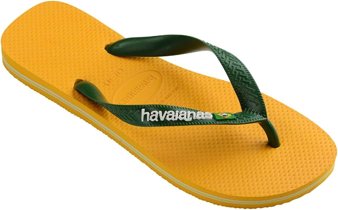 Havaianas - Brasil Logo, ikonische, bequeme und langlebige Badelatschen mit Brasilien- Flagge und ru