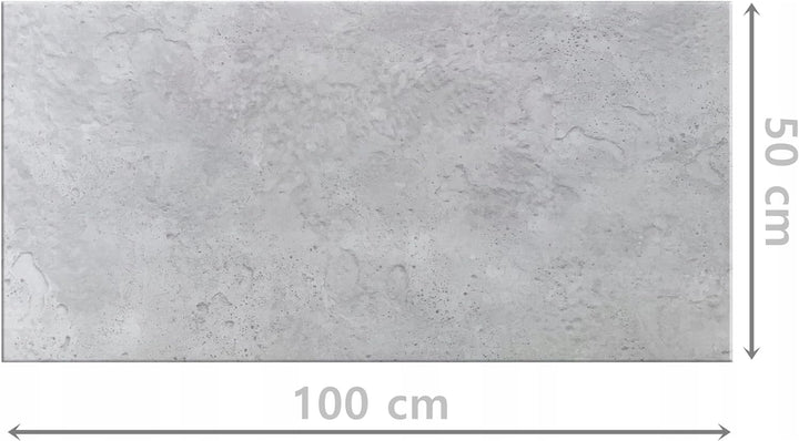 Deccart Wanddeko Platte Beton Imitation Wandpaneele BETONLOOK IMITATION Polystyrol (4 Stück (2m2), 6