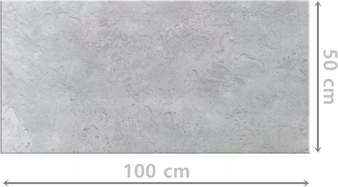 8 Stück (4m2) Wanddeko Platte Beton Imitation Wandpaneele BETONLOOK IMITATION Polystyrol XPS 100x50c
