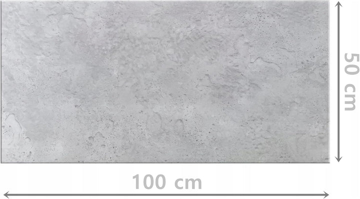 8 Stück (4m2) Wanddeko Platte Beton Imitation Wandpaneele BETONLOOK IMITATION Polystyrol XPS 100x50c