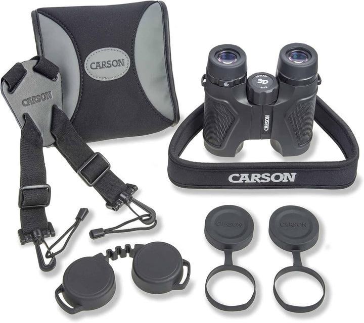 Carson Full-Size Fernglas, 8x32mm, hochwertige ED-Glas Linsen, wasserdicht und beschlagfrei (TD-832E