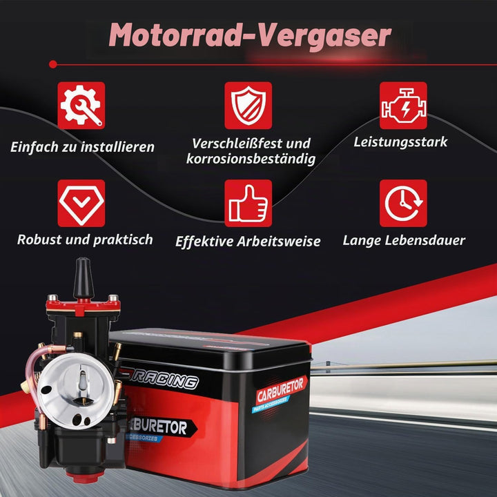 JFG RACING Motorrad PWK 34 mm Vergaser für 125 cc 150 cc 175 cc 200 cc 250 cc ATV Dirt Bike – Schwar