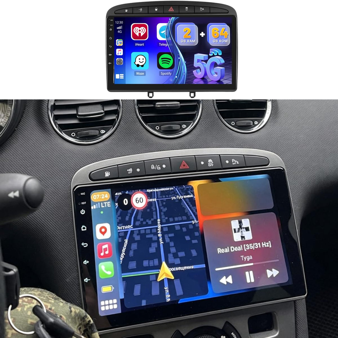 2+64G 9" Android Autoradio für Peugeot 308 408 2007-2015 2+64GB, 2+64GB