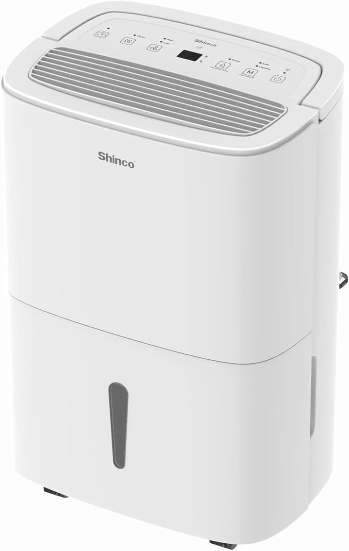 SHINCO Elektrische Luftentfeuchter, 30L/24h, Wifi, Energieeinsparung, Automatischer Neustart, Wäsche