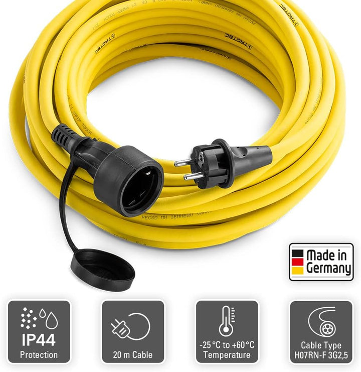 TROTEC Profi-Verlängerungskabel, 20 m, 230 V, 2,5 mm2
