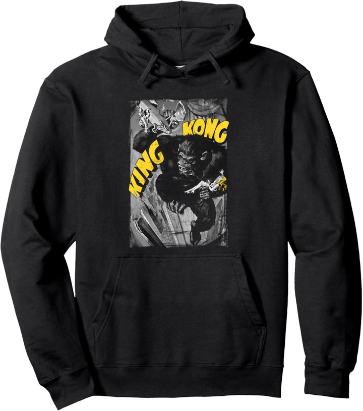 King Kong Crushing Poster Pullover Hoodie