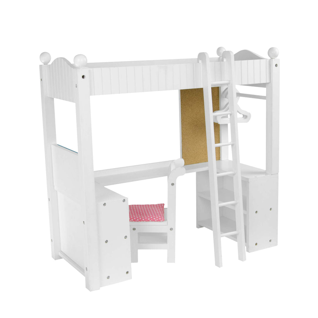 Puppen-Etagenbett Schreibtisch Puppenzubehör Spielzeug Olivias World TD-0204A
