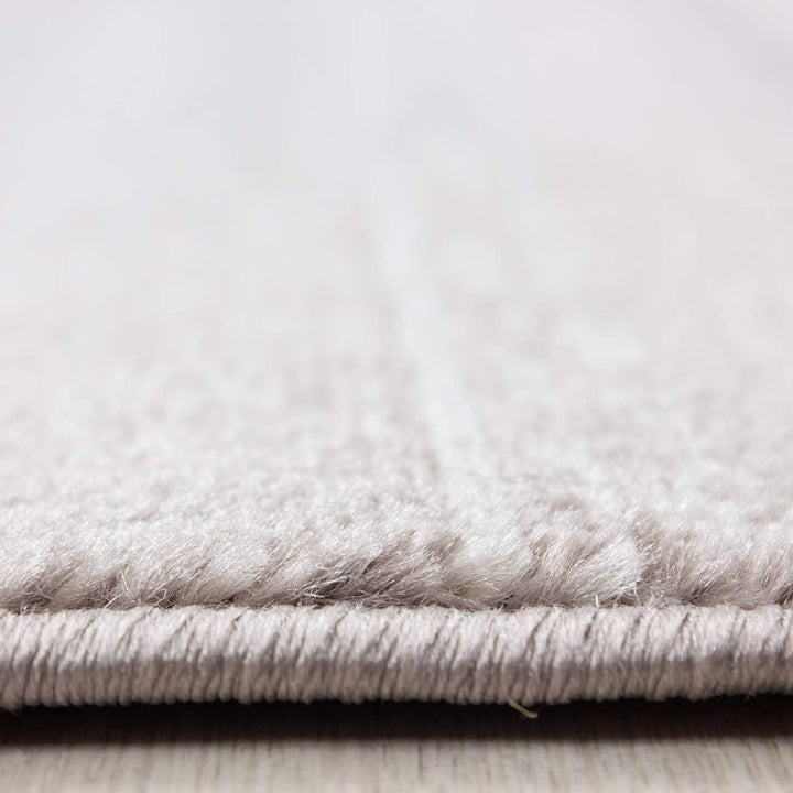Carpetsale24 Teppich Wohnzimmer Unicolor - Einfarbig Beige Meliert 140 x 200 cm - Kurzflor Teppich S