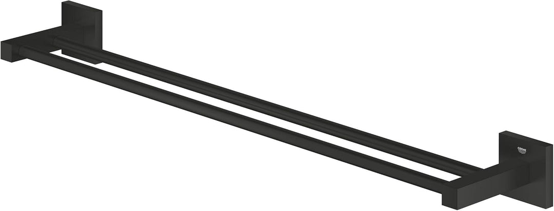 GROHE Start Cube, Doppel-Handtuchhalter (für 2 grosse Handtücher, 65cm breit, Bohrabstand 60cm, inkl