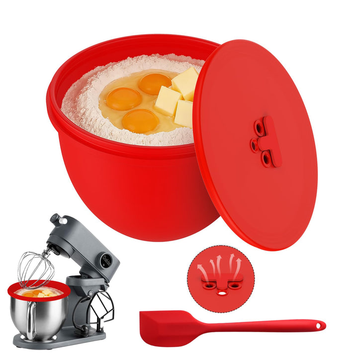 Silikon Einsätze für KitchenAid 4.8L (5 Qt) Standmixer,1 PCS Silikoneinsatz für Kitchenaid mit Decke