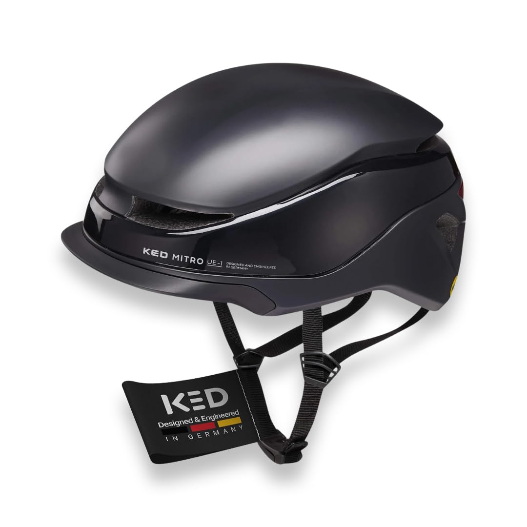 KED Mitro UE-1 Fahrradhelm Schwarz L (58-61cm), Schwarz L (58-61cm)