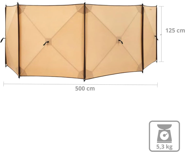 KingCamp Camping Windschutz Camden Quick Up XL Strand Zelt Sichtschutz 500x125