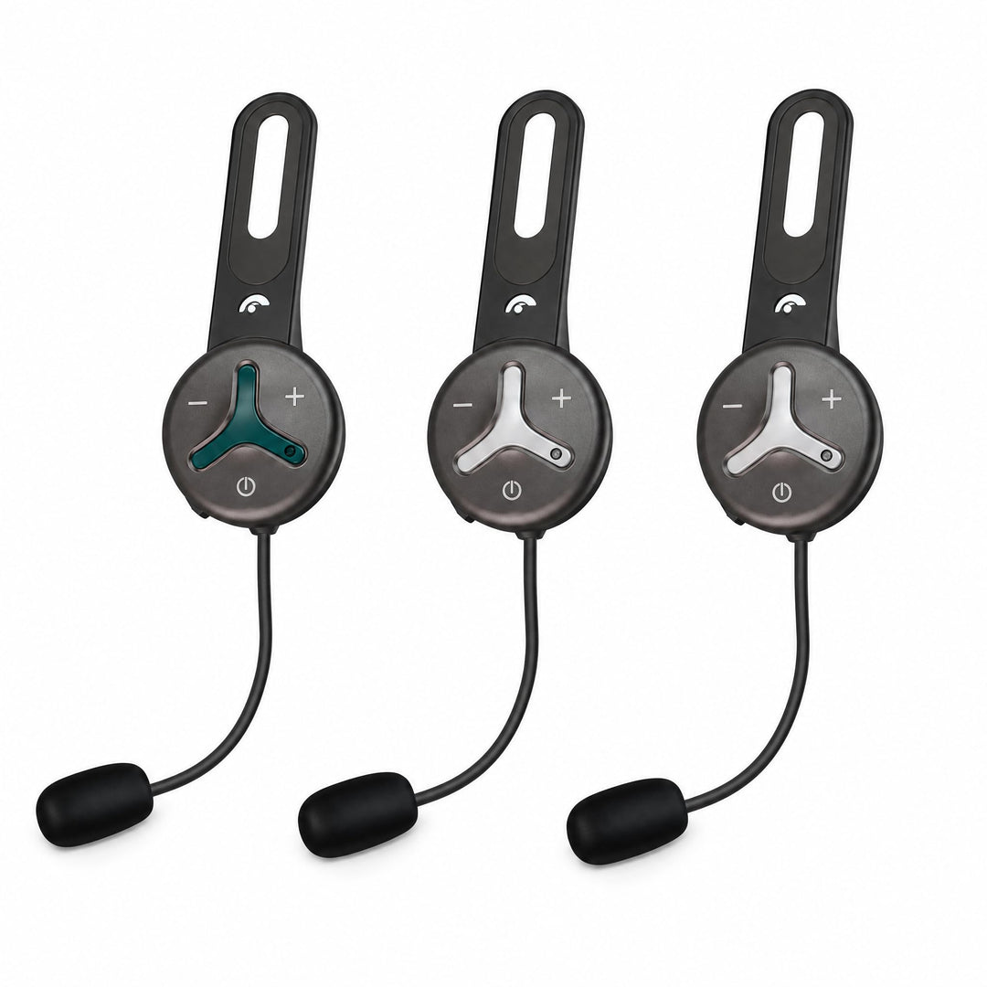 @tec BuddyChat Trio - 3X Bluetooth® Headset-Module für bis zu 3 Personen Gegensprechanlage (Intercom