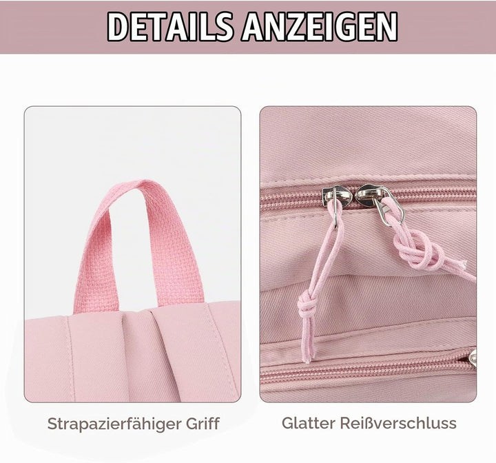 7VSTOHS Kawaii-Rucksack mit Kawaii-Anhänger und Zubehör für Teenager-Mädchen Rucksack-Schule Aesthet