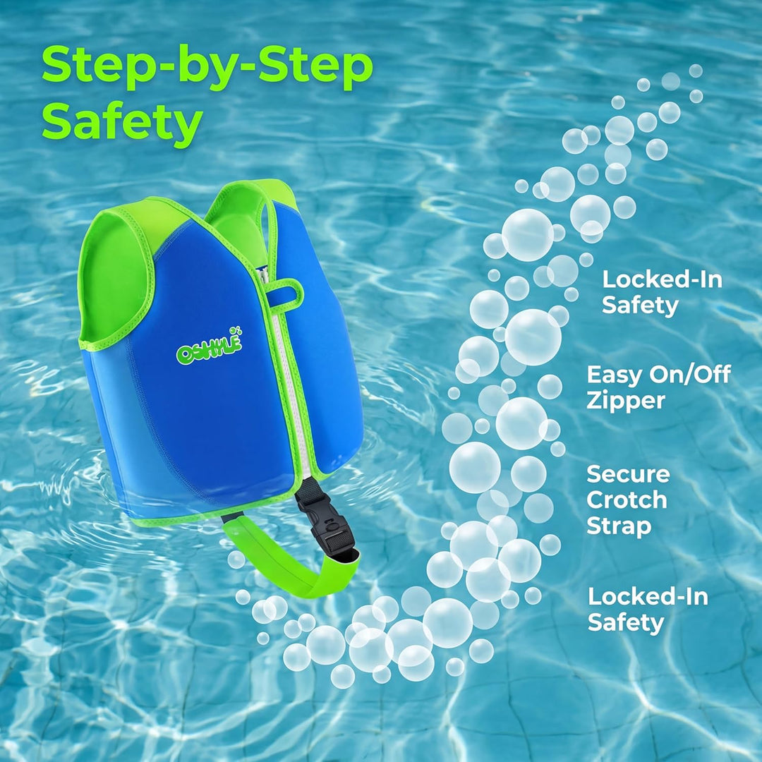 OSHYLE Kinder Schwimmweste - Jungen Mädchen Neopren Schwimmen Jacke Kleinkind Schwimmen Floating Neo