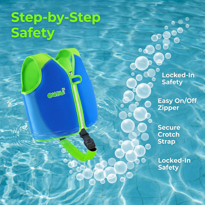 OSHYLE Kinder Schwimmweste - Jungen Mädchen Neopren Schwimmen Jacke Kleinkind Schwimmen Floating Neo