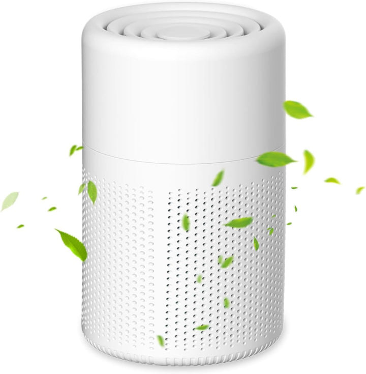 Luftreiniger Allergiker, H13 HEPA Luftfilter Air Purifier, USB Tragbarer Luftreiniger mit Aromathera