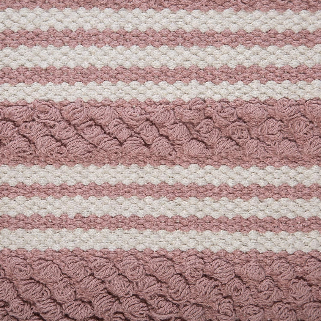 Pouf Ottomane Taburett Sitzpouf rosa zartrosa Boho Kochi