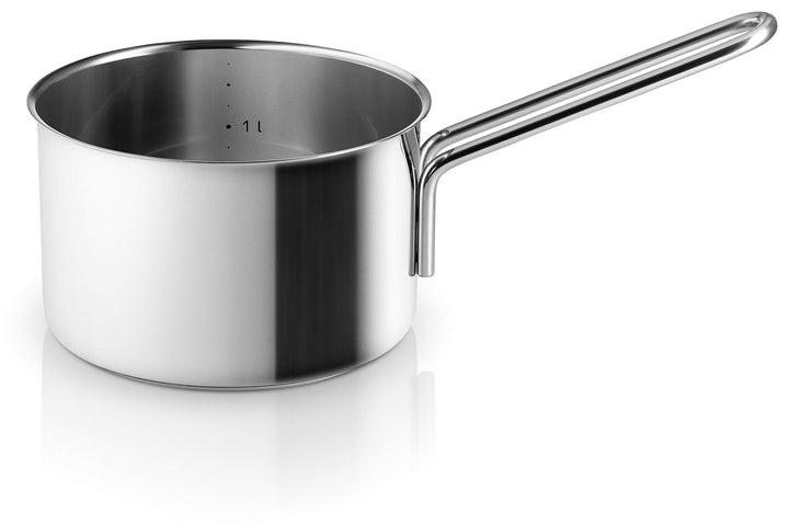 Eva Trio | Stainless Steel Kasserolle 1,8 l 16 cm |Perfekt für mittlere Aufgaben wie das Kochen von