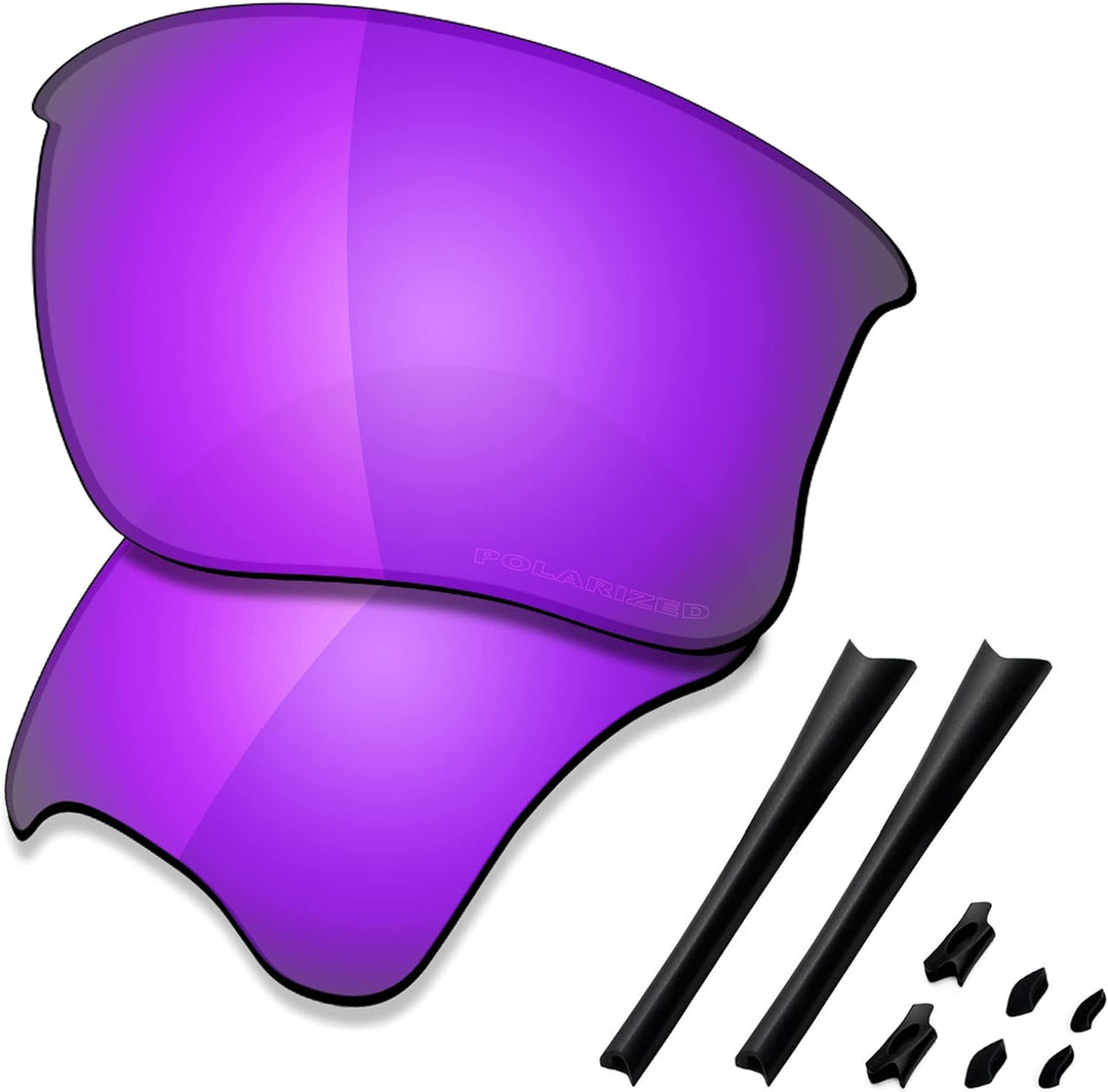 Saucer Premium-Ersatzgläser und Gummi-Kits für Oakley Flak Jacket XLJ OO9009 Sonnenbrillen High Defe