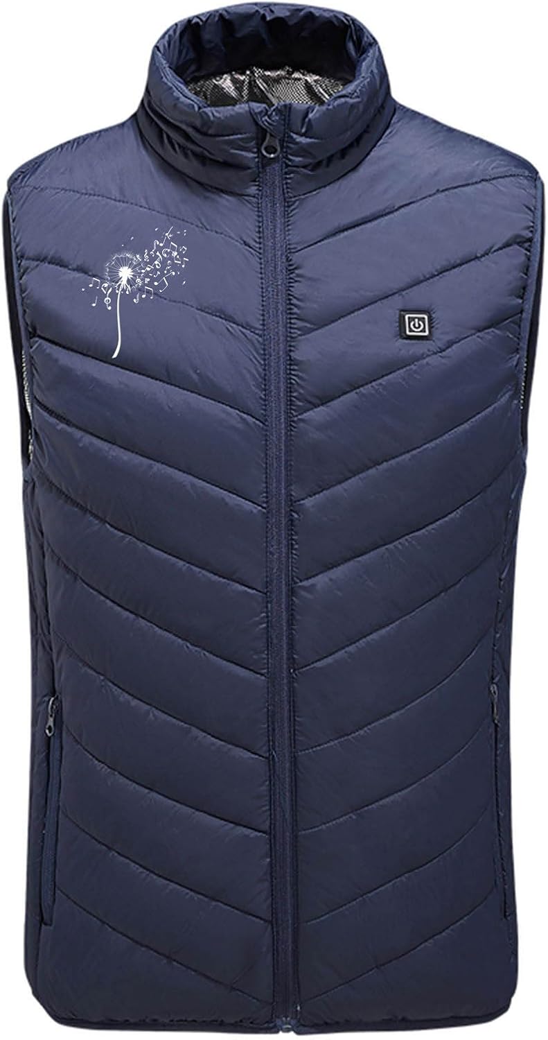 UHouse Beheizbare Weste Damen Und Herren Winter Einstellbare Heizweste mit 9 Heizzonen Beheizte West