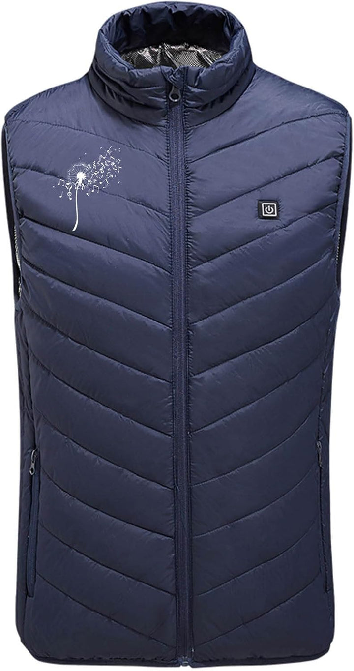 UHouse Beheizbare Weste Damen Und Herren Winter Einstellbare Heizweste mit 9 Heizzonen Beheizte West